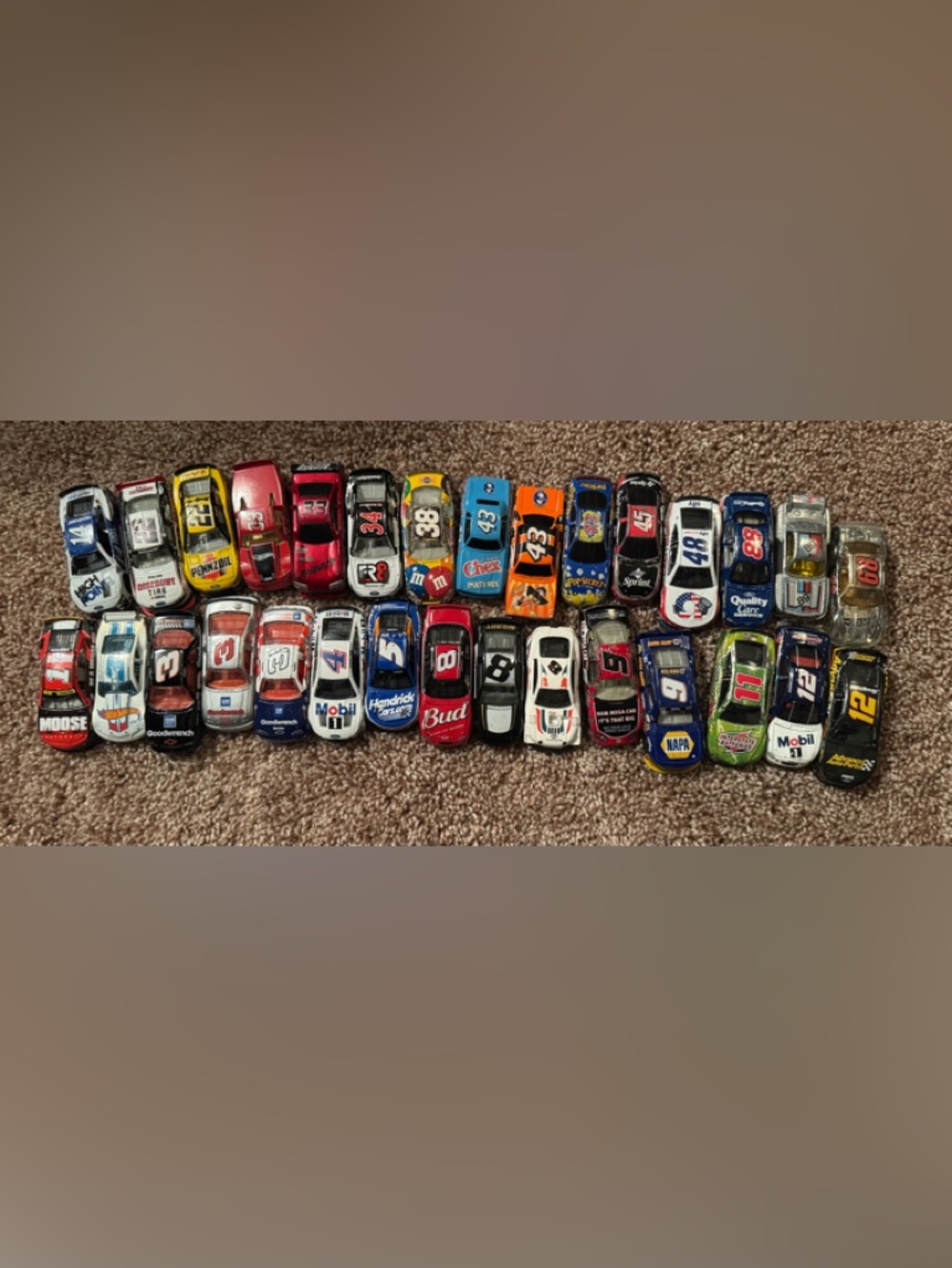30 NASCAR Die-cast Toy Cars Racing Champions 1/64 Lot